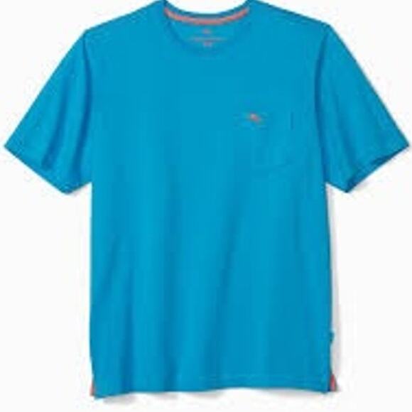 Tommy Bahama Other - Tommy Bahama M Bali Skyline T-Shirt tealcotton jersey crew neckline pocket logo